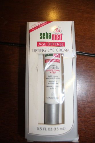 *new*sebamed ph 5.5 age defense lifting eye cream hyalurom complex +q10 0.5 oz for sale