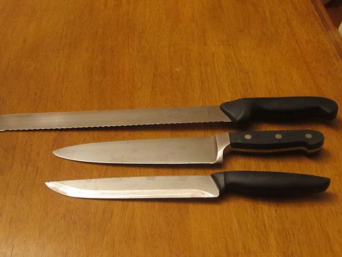 3 Commercial Quality Kitchen Chef Knives