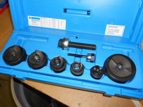 Ideal tools ko master electricians slug buster splitter knockout punch set case for sale