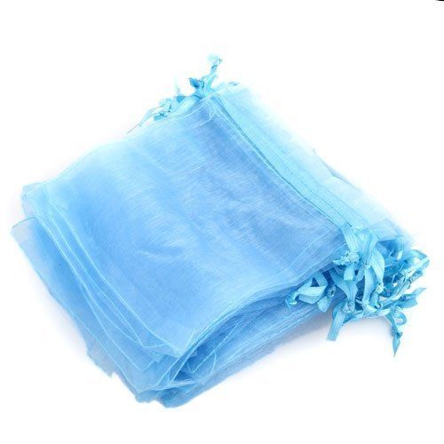 60 organza drawstring jewelry gift bag pouch light blue hot ts for sale