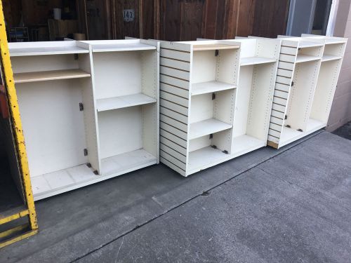 Retail Slatwall/Shelf Gondola Units with Casters