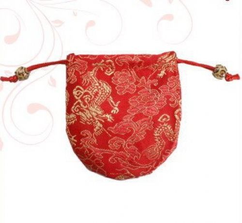 besttrust 12 Silk Brocade Jewelry Coins Pouch Bag 4&#034; Drawstring