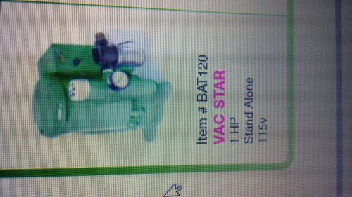 Bull frog # bat 121 vac star 1 hp, stand alone vacuum pump 230 volt for sale
