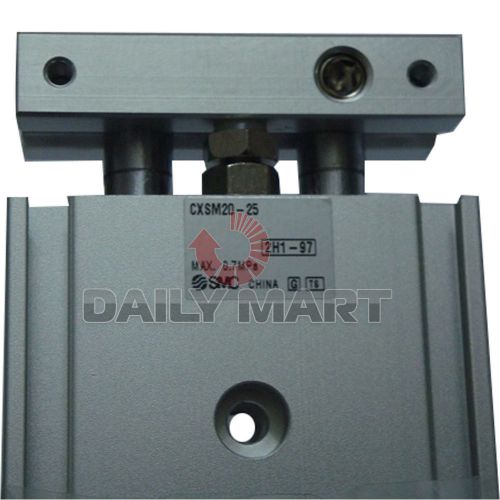 New SMC CXSM20-25 Dual Rod Compact Cylinder Double Acting Magnetic 25mm Stroke