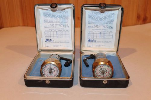 Pair of Waters Mfg Torque Watch Gauge 1-20 &amp; .05-1.20