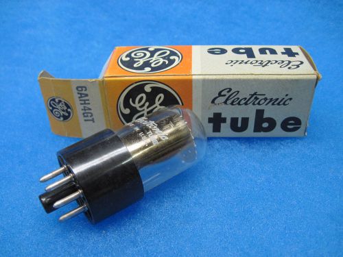 (1) NOS 6AH4GT (6AH4) Vacuum Tube - GE - USA -1970 (Black Plates)