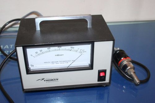 Thomas welch vacuum gauge w/ 1515a gauge tube for sale