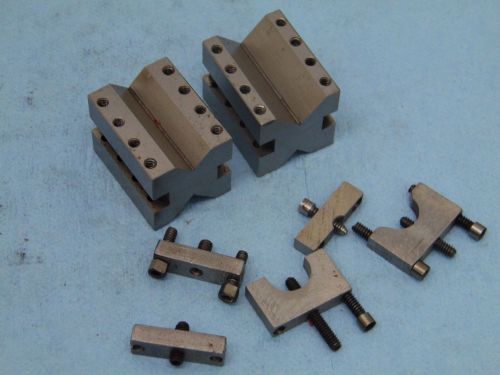 mini v block set toolmaker grinding lath milling 1x1x1 3/8
