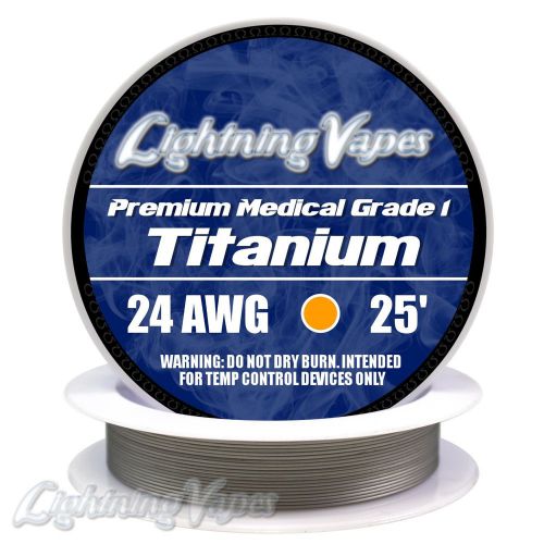 24 AWG Titanium Grade 1 Wire 0.51mm - 25&#039;