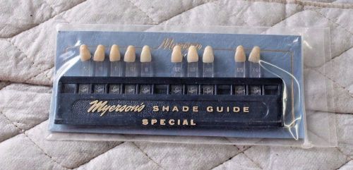 MYERSON&#039;S SPECIAL DENTAL SHADE GUIDE  New Old Stock