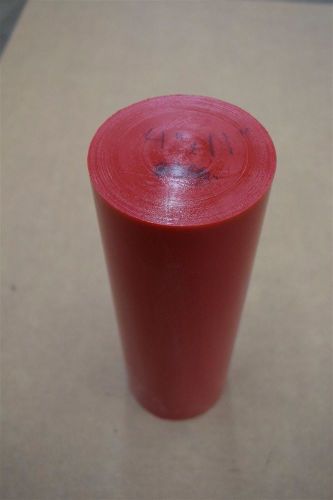 Urethane round 4 x 11 95A Durometer Red Cylinder Polyurethane Acrotech Inc.