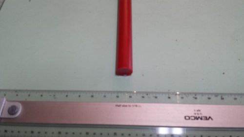 11/16&#034; DIA. X 24&#034; LONG URETHANE / POLYURETHANE 95 A RED ROD P/N 11624