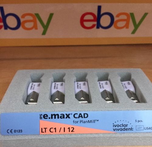 E4D EMAX LT C1 / I12.  Ivoclar. Five total blocks