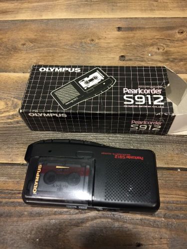 Olympus Pearlcorder S912 2-Speed Microcassette Recorder w/1 Tape