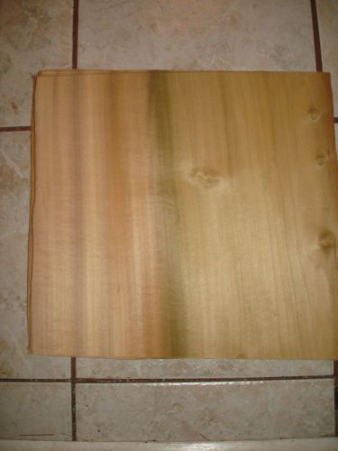 ONE PIECE POPLAR WOOD VENEER   14 &#039;&#039; X 12&#039;&#039;   1/20TH  OR  .05  QAURTER SAWN