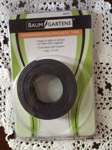 Adhesive Backed Magnetic Tape 1/2&#034; X 10&#039; New Baum Gardens Class Room