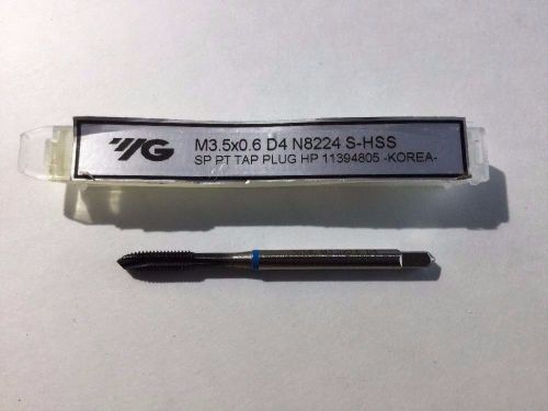 M3.5 - 0.6 3 FLUTED SPIRAL POINTED TAP HARDSLICK COATED FOR ST AND SS YG-1 N8224