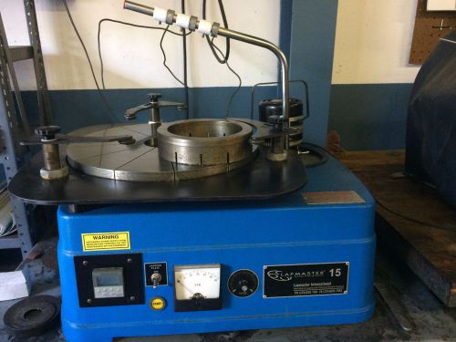 15&#034; lapmaster bench model lapping machine - new in 2008 - variable speed control for sale