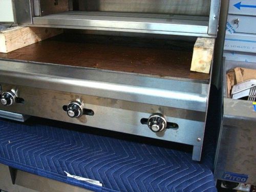 Price reduction 36&#034; thermostatic griddle radiance 1&#034; plate counter top nat gas for sale