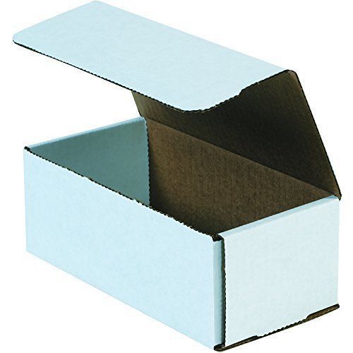 New box bm1254 corrugated mailers 12&#034; x 5&#034; x 4&#034; oyster white pack of 50 for sale
