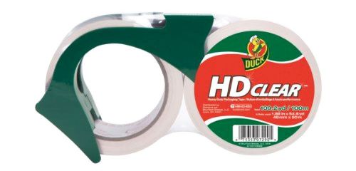 Duck Brand HD Clear High Performance Packaging Tape, 1.88-Inch x 54.6-Yard, .