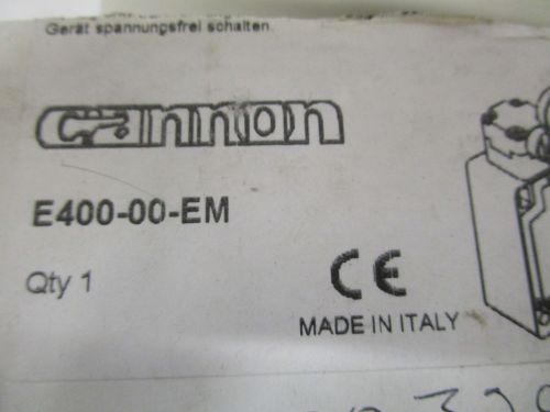 CANNAN E400-00-EM LIMIT SWITCH *NEW IN BOX*