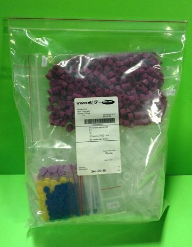 Vwr micro tubes with silicone o-rings 0,5ml - bag of 500 - new for sale
