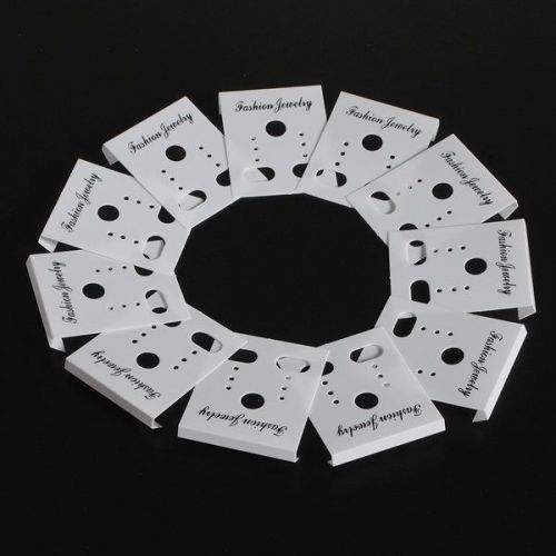100Pcs White Earring Display Stand