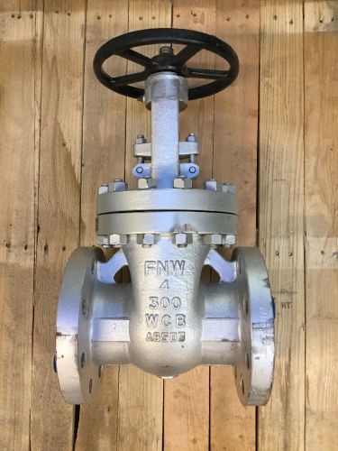 4&#034; 300 RF Flanged FNW Gate Valve Fig# 552 *NEW*