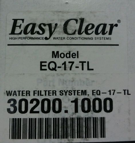 Bunn Easy Clear Low Volume Water Systems -EQ-17-TL-1000