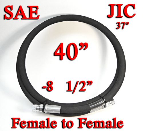 1-ez-flex 40&#034; parker 1/2&#034; -8 female jic straight 37-deg hydraulic hose 3000 psi for sale