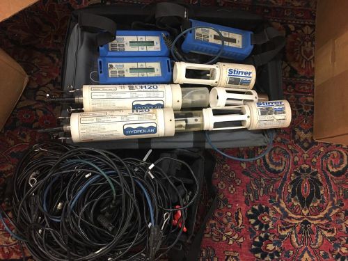 Lot of Hydrolab equipment Water Quality Microprobe Scout 2 Stirrer Cables