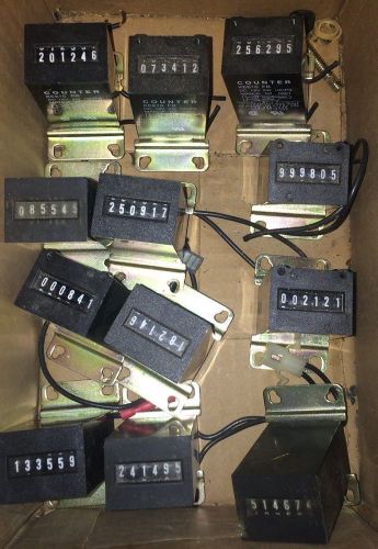 KEP KE610 RB FB 6-Digit Analog Electrical Counter 12V, 2W 10CPS 12 PCS TOTAL