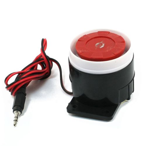 K9 Continuous Sound Decibel Piezo Buzzer IC Alarm Speaker DC 12V 120db Black+Red