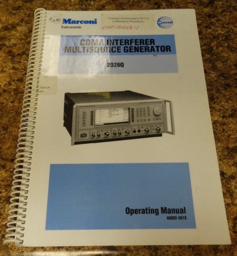 Marconi Ins. 2026Q Operating Manual