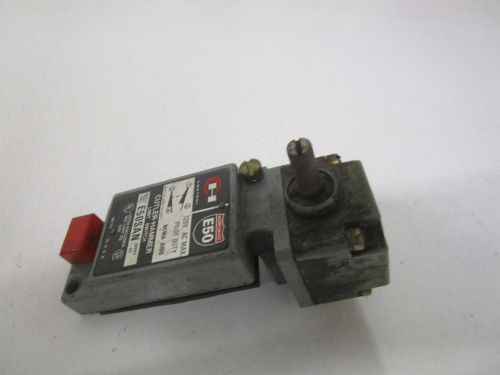 CUTLER HAMMER E50SAN SER. A2 W/ E50DN1 SER. A1 LIMIT SWITCH (AS PICTURED) *USED*