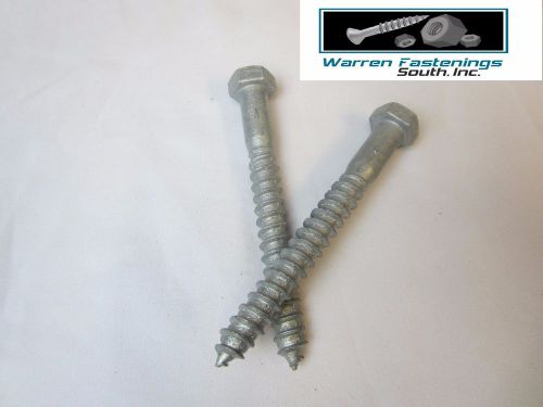 (100) hex head 1/2 x 9&#034; lag bolts hot galvanized wood screws for sale