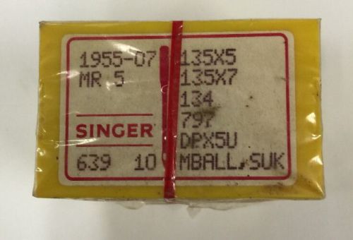 Singer 100 Industrial Sewing Machine Needles 134 135x5 797 DPx5U 1955-07 MR 5