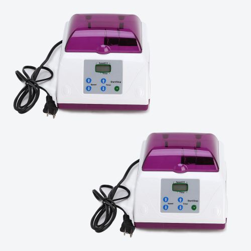 2x Dental Lab Equipment Digital Amalgamator Amalgam Mixer Capsule CE Purple US