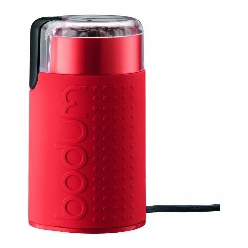 Bodum bistro electric blade coffee grinder, red for sale