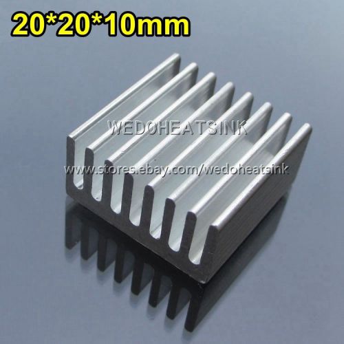 5pcs New Square Size 20x20x10mm Aluminum Heatsink Cooler