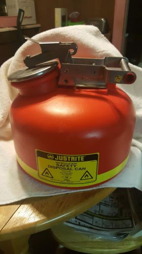 Justrite non-metallic body /  safety disposal can 14762. 2.0 gallons -7.5 l for sale