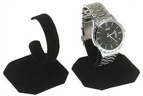 6 Black Velvet Watch Jewelry Bracelet Display Stands