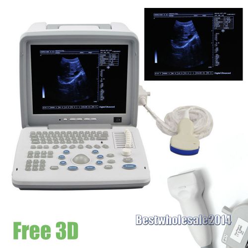 Digital Portable Ultrasound Scanner + Convex + Linear + external 3D Save More