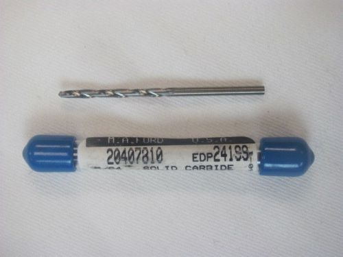 M.A.Ford 20407810 5/64&#034; Solid Carbide Jobbers Drill