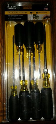 Klein 7 piece cushin-grip screwdriver kit  85076 nib for sale