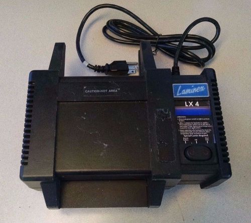 Laminex LX-4 Laminator 275 Watt ID Identification Lamination Machine Used Works