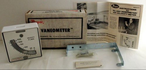 Dwyer Vaneometer  No. 480 Air Velocity Meter