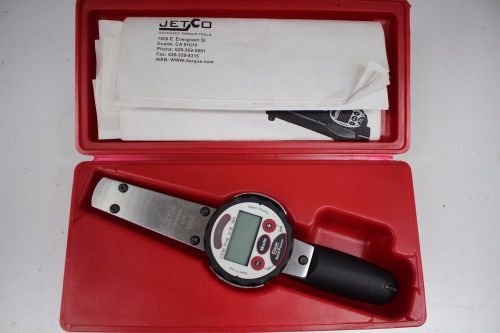 Jetco ed-50f 5-50 ft-lb 3/8&#034;- drive electronic dial wrench excellent condition. for sale