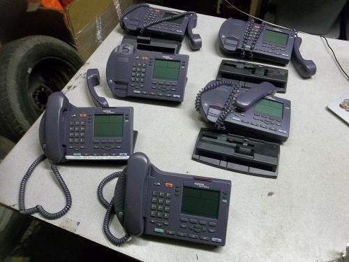 Nortel NTEX00 i2004 Business Office Internet Telephones, Lot of 6 *FREE SHIP*
